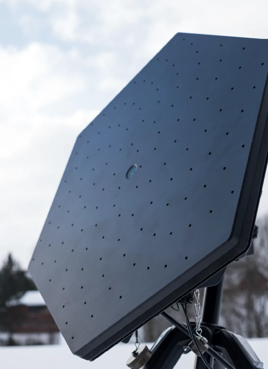 Autoabode RF detection panel — secure communications hardware for defence drone lab