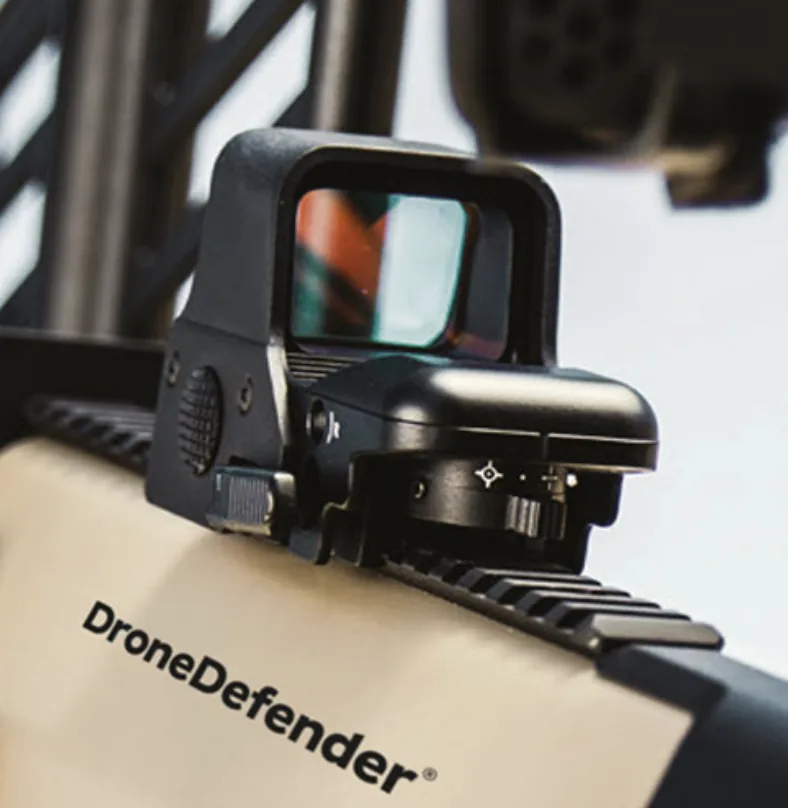 Autoabode DroneDefender — counter-drone system optics for military drone lab