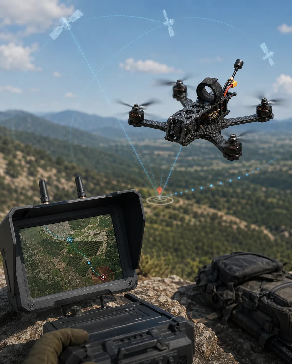 AutoAbode kamikaze drone GPS navigation and autonomous strike system