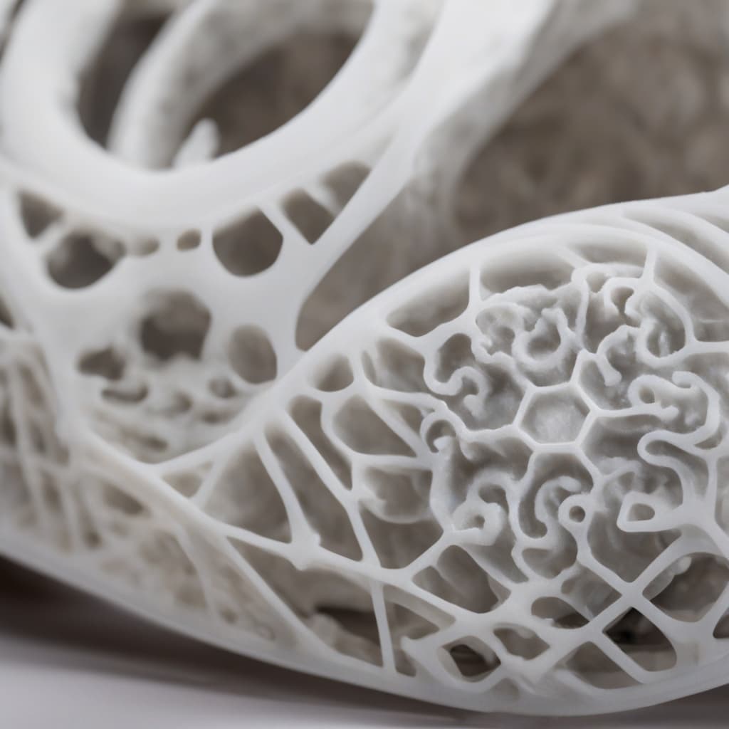 Ultra-smooth SLA resin 3D printed parts showing fine detail
