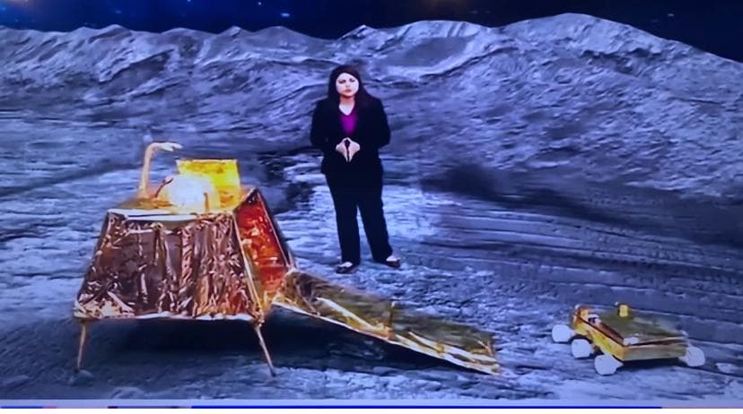 Autoabode 3D printed rover — Chandrayaan-3 replica detail view