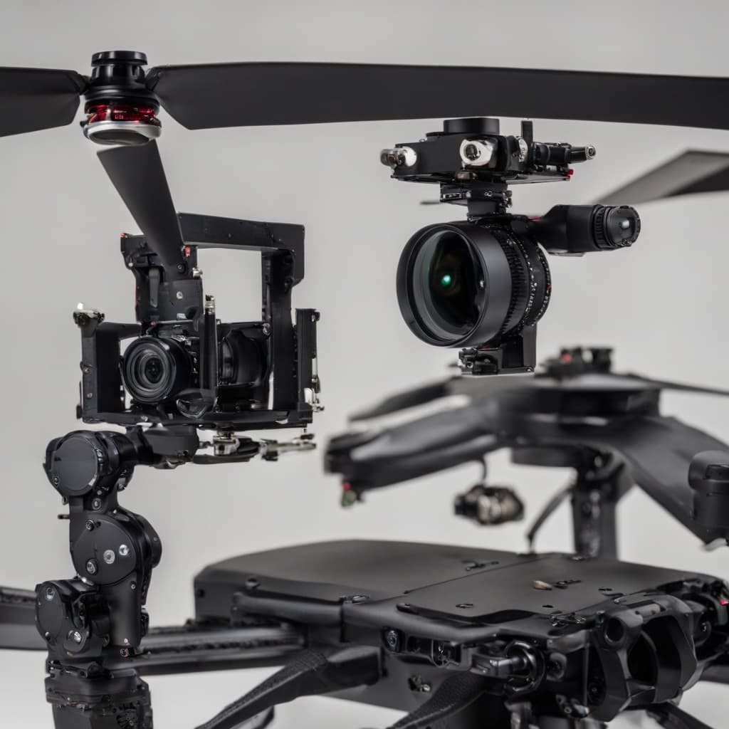 Dual EO/IR gimbal payload with thermal and daylight camera for tethered UAV