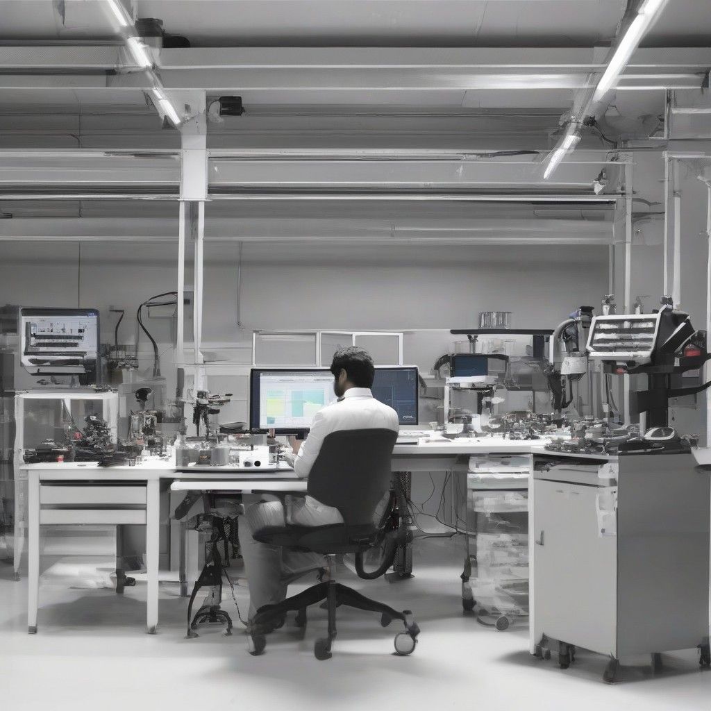 Engineer inspects first batch of parts made using 3D printed bridge tooling.