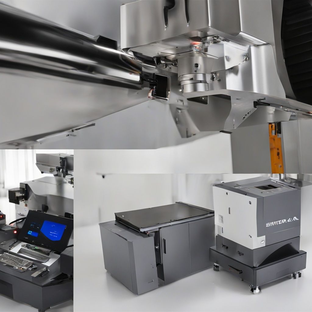 Close-up of SinterX Pro's laser system in action