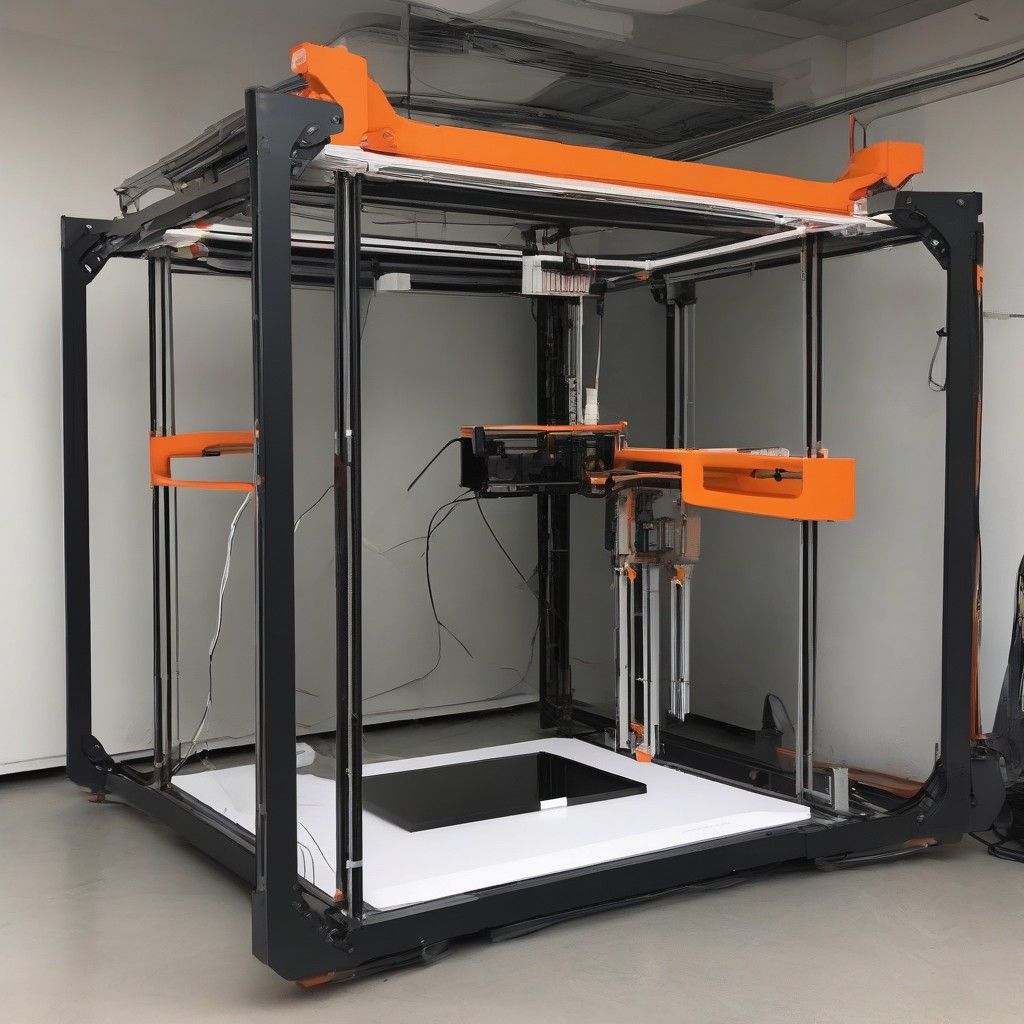 3D printed components on Duper XL FDM printer